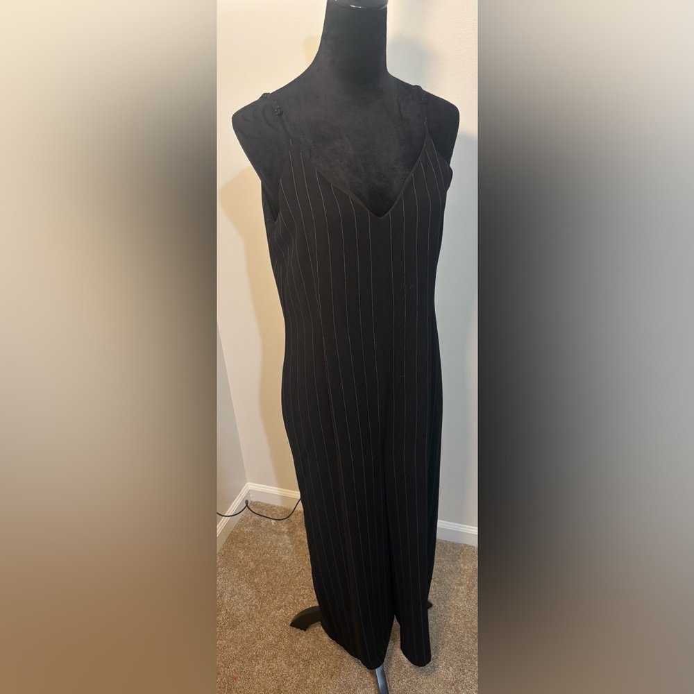 CUPCAKES AND CASHMERE Womens Back V-neck Spaghetti Strap V Neck Cropped Jumpsuit - Picture 6 of 14